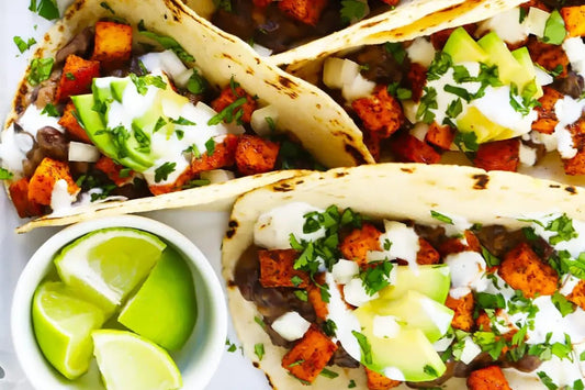 Fiery Sweet Potato Tacos - Wiri Fire Hot Sauce