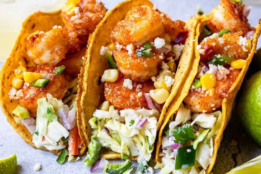 Grilled Shrimp Tacos with Wiri Fire Slaw - Wiri Fire Hot Sauce