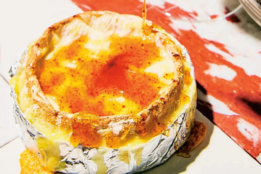 Hot Sauce Baked Brie - Wiri Fire Hot Sauce